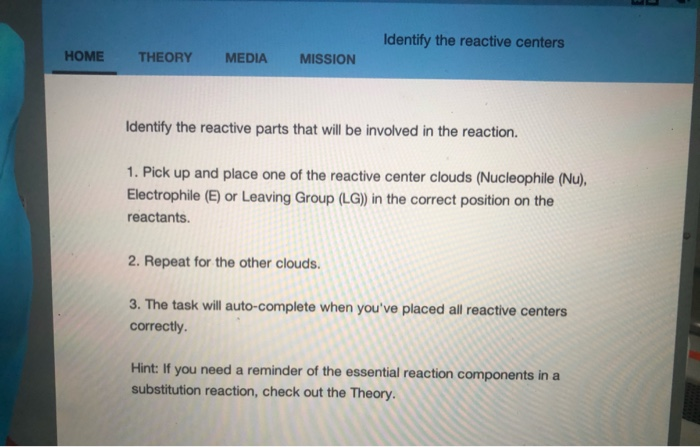 Solved 756 SSoad 57 C 1 Identify the reactive centers HOME | Chegg.com