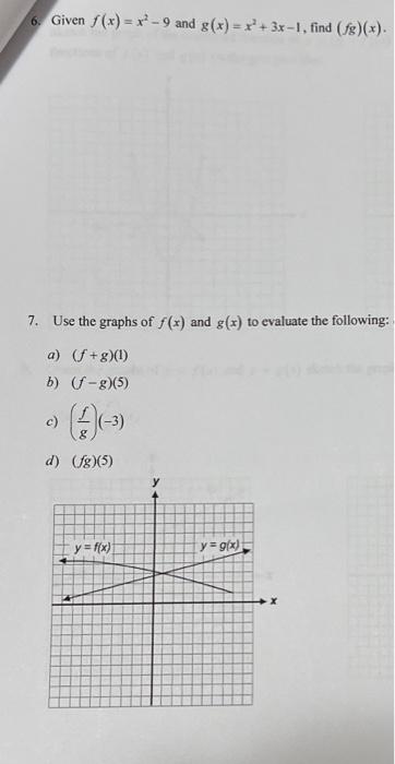 Solved 4 Given F X 23x And G X 412x Find F−g 9 State