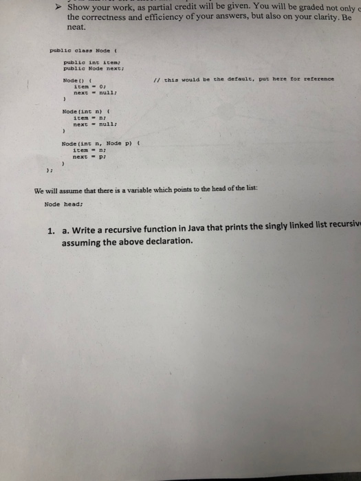 Solved b. Write a recursive function in Java, that finds the | Chegg.com