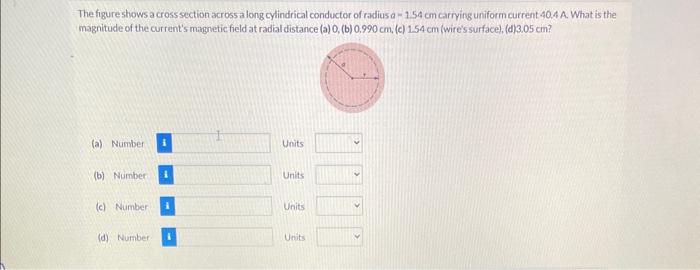 Solved The figure shows a cross section across a long | Chegg.com