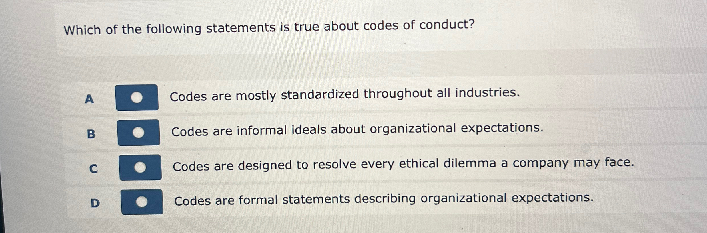 Solved Which of the following statements is true about codes | Chegg.com