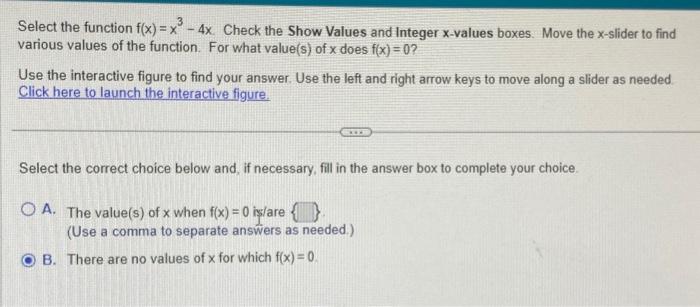 solved-select-the-function-f-x-x3-4x-check-the-show-values-chegg