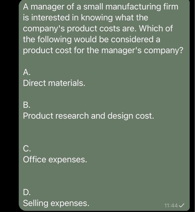 Solved A manager of a small manufacturing firm is interested | Chegg.com