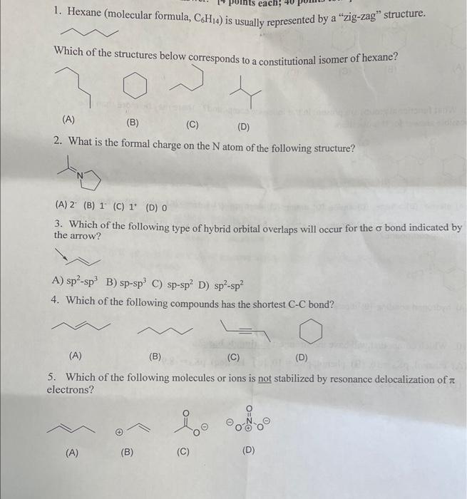 hexane structural formula