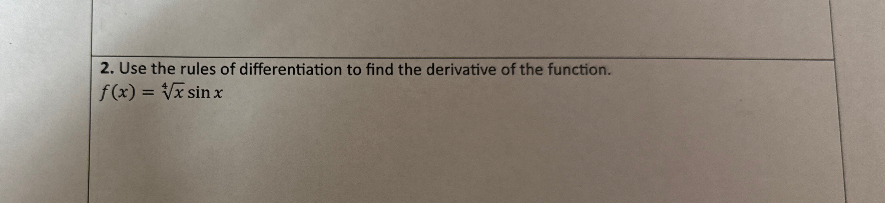 Solved Use the rules of differentiation to find the | Chegg.com