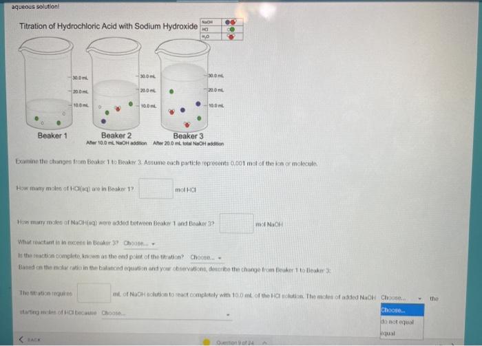 Solved aqueous solution 06 Titration of Hydrochloric Acid | Chegg.com