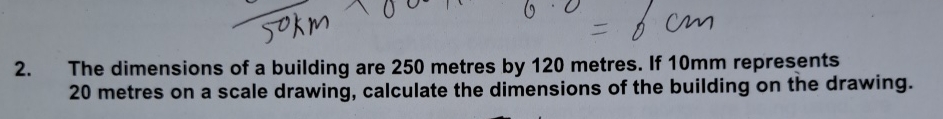 Solved The dimensions of a building are 250 ﻿metres by 120 | Chegg.com