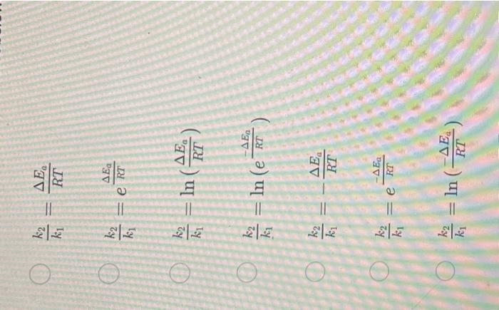 Solved The Arrhenius equation can be written as: k=Ae−RTE0 | Chegg.com