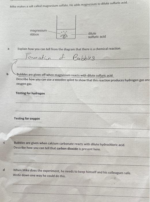 Solved A pupil investigates the question below: How does the | Chegg.com