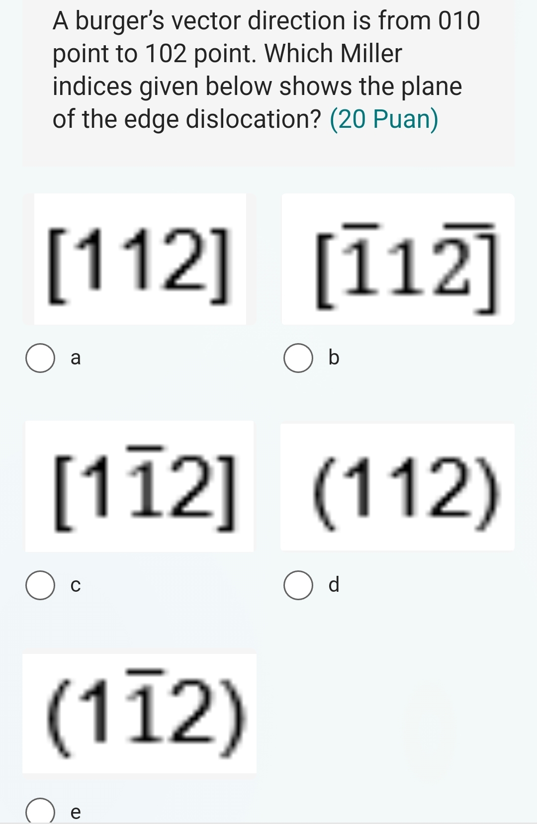 Solved A burger's vector direction is from 010point to 102 | Chegg.com