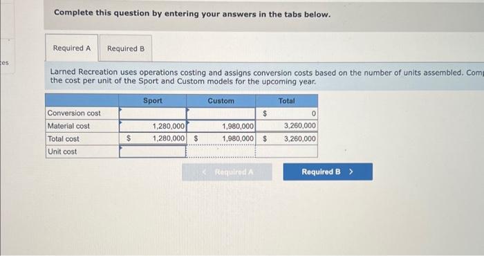 Solved Problem 6-71 (Static) Operations Costing and | Chegg.com