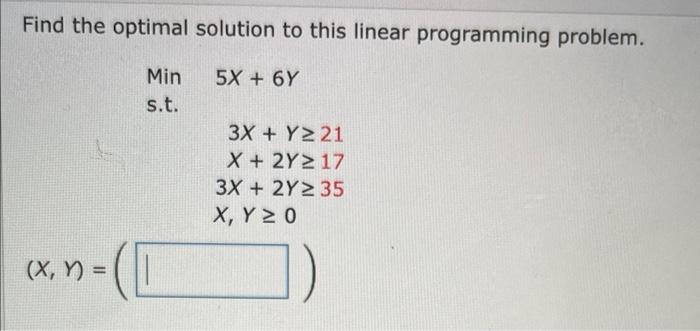 Solved Find the optimal solution to this linear programming | Chegg.com
