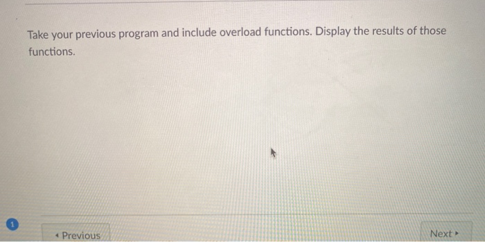 Solved Create a program with the main function and one | Chegg.com