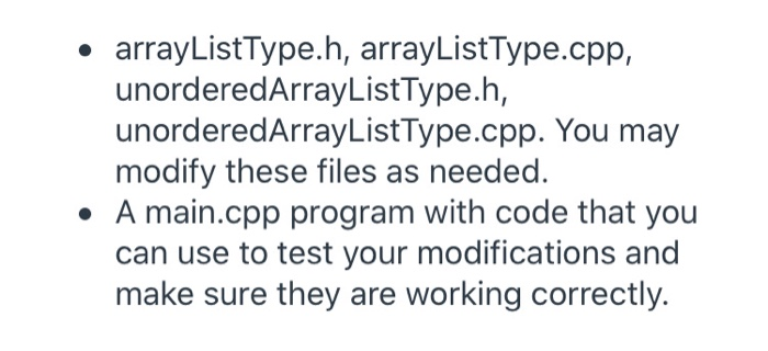 The array in arrayListType is being used as a | Chegg.com