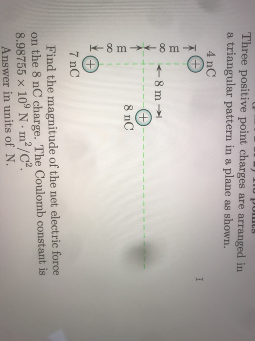 Solved Three positive point charges are arranged in a | Chegg.com