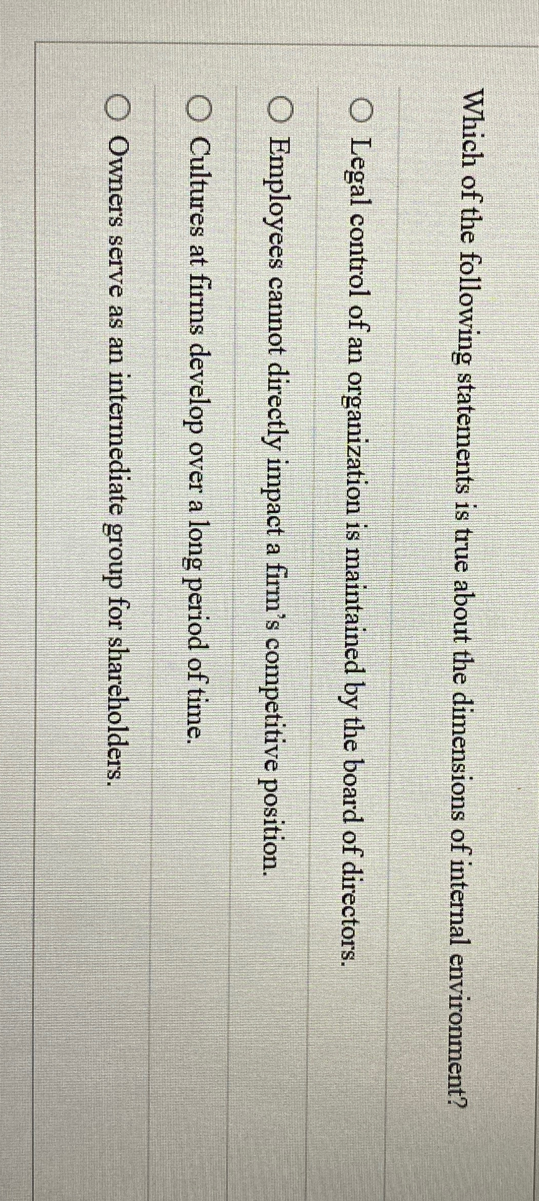 Solved Which of the following statements is true about the | Chegg.com