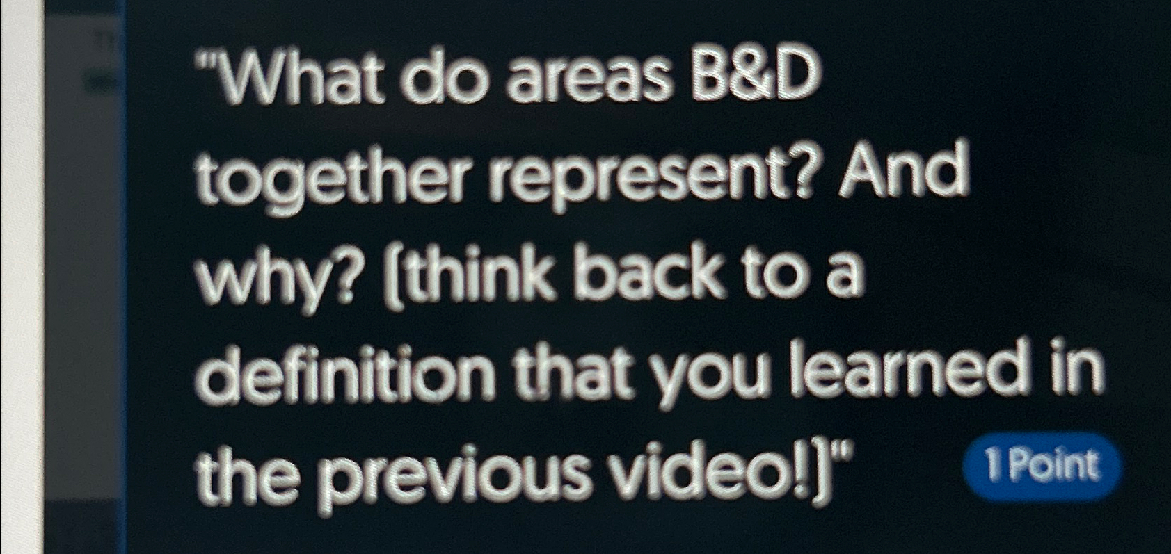 Solved "What Do Areas B&D Together Represent? And Why? | Chegg.com