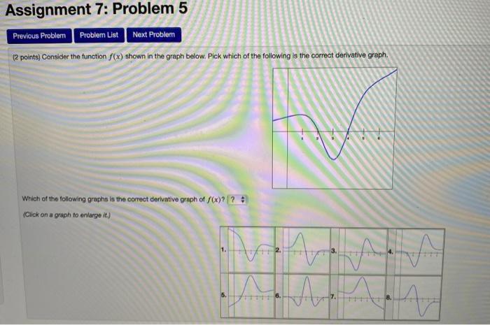 Solved Assignment 7: Problem 5 Previous Problem Problem List | Chegg.com