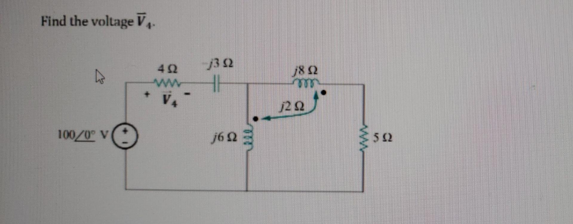 Solved Find the voltage V 3 Ω Ω ΑΛΛΑ 8 Ω 2 Ω 100 20 V 6 Ω ΣΩ | Chegg.com