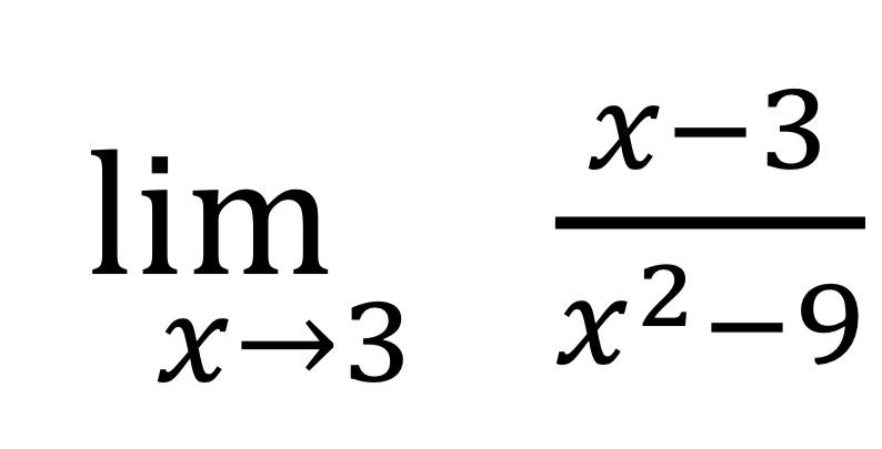 Solved limx→3x-3x2-9 | Chegg.com