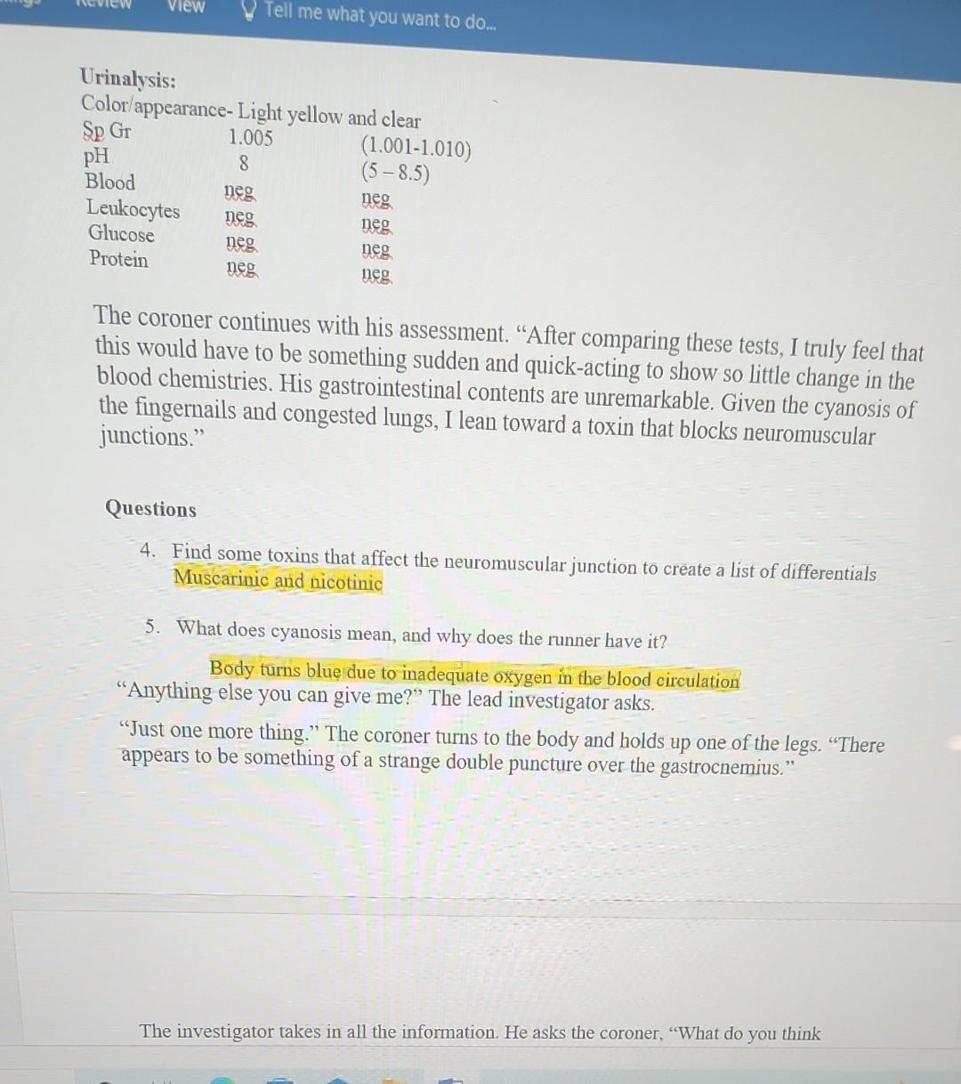 Urinalysis: Color/appearance- I ioht trallnw....1 _, | Chegg.com