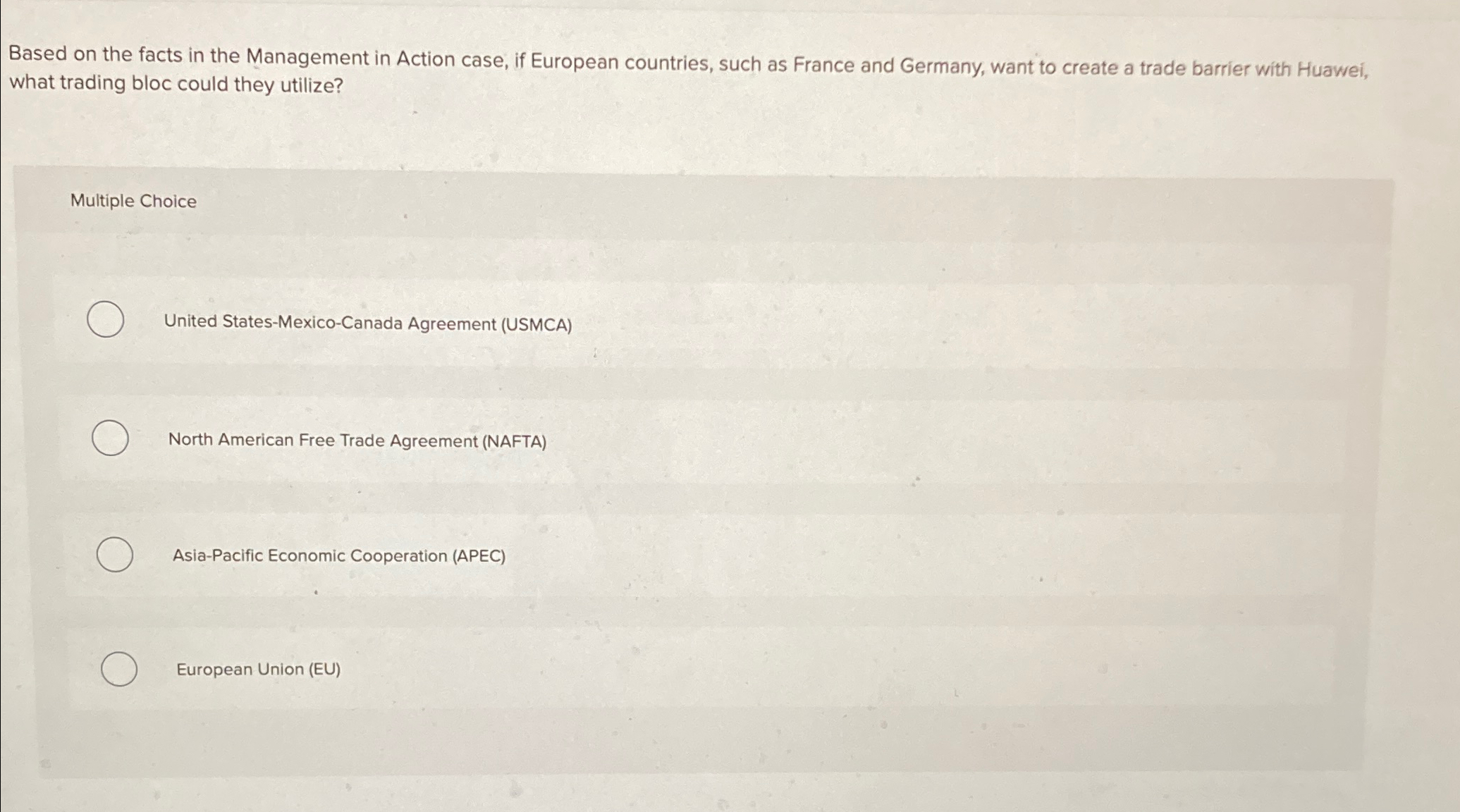 Solved Based on the facts in the Management in Action case, | Chegg.com