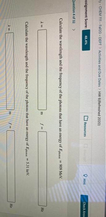 Solved Ty Chem 111 Fall20 Dept Activities And Due