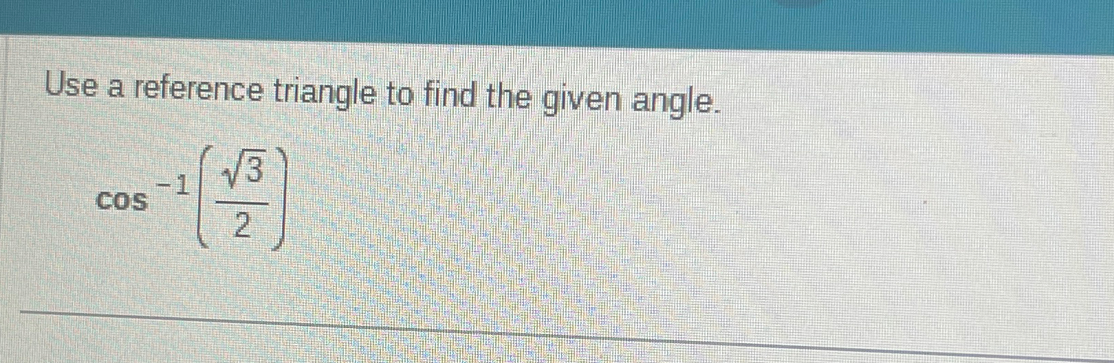 Solved Use a reference triangle to find the given | Chegg.com