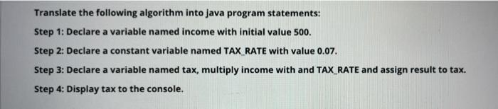 Solved Write a java program that uses scanner class to | Chegg.com