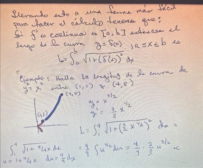 Slevando esto a una fourra mas tacil para hacer el cálculo tercences que: Gi \( f^{\prime} \) es condinua en \( [a, b] \) en