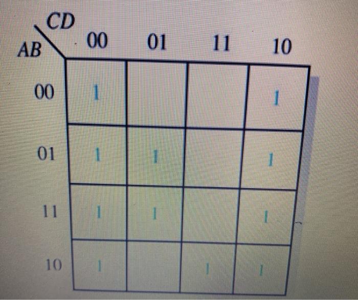 Solved CD 00 АВ 0111 10 00 1 . 01 1 11 10 | Chegg.com