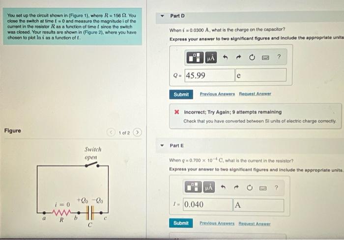 Solved You set up the circuit shown in (Figure 1), where R = | Chegg.com