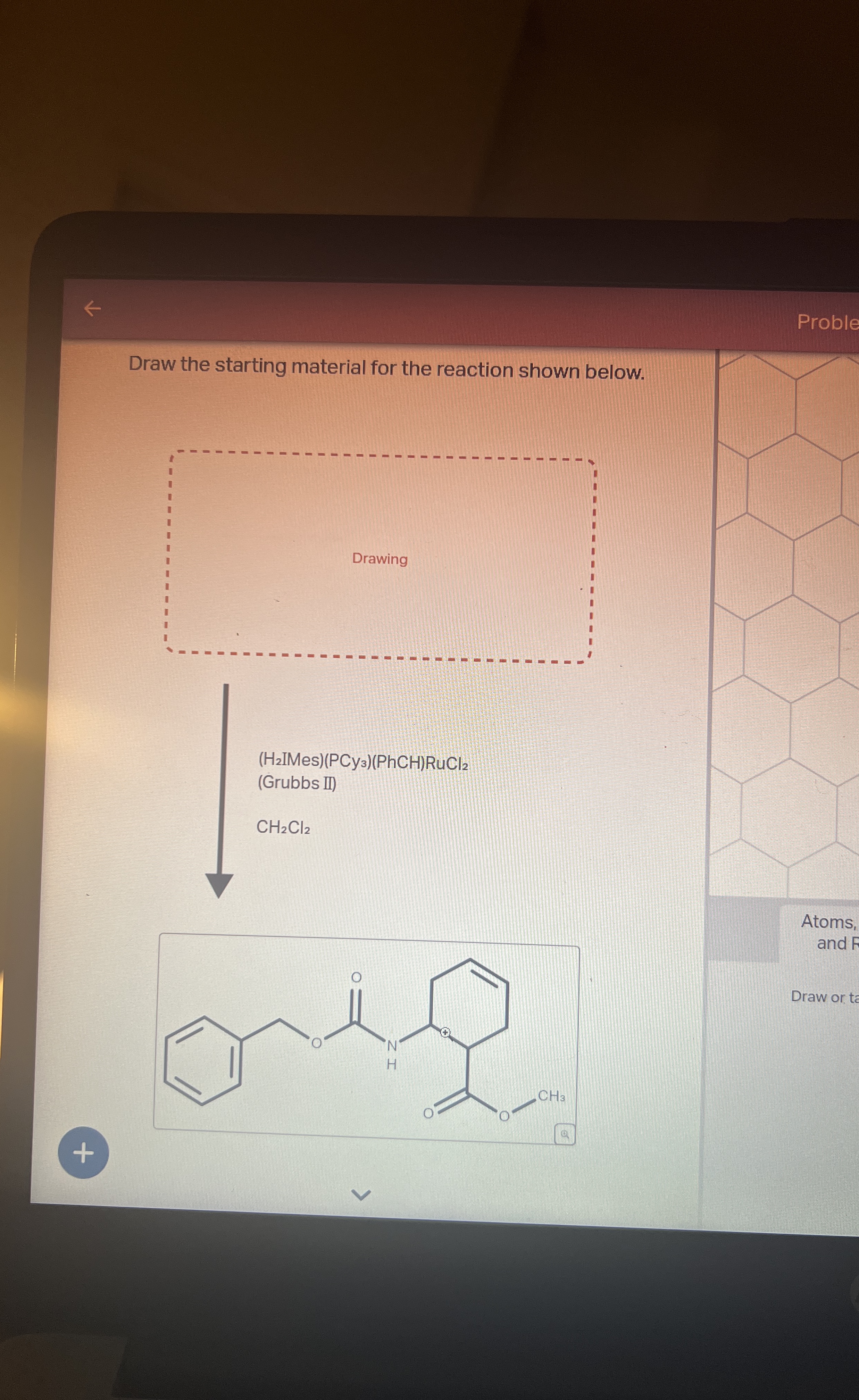Solved Draw the starting material for the reaction shown | Chegg.com