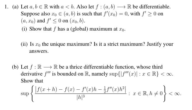 Solved (a) Let A,b∈R With A | Chegg.com