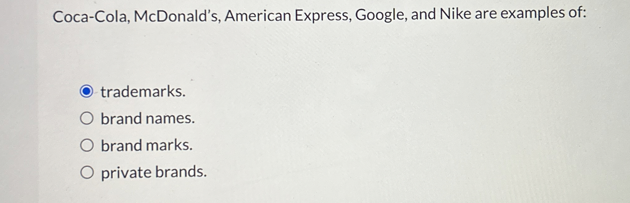 Solved CocaCola, McDonald's, American Express, Google, and