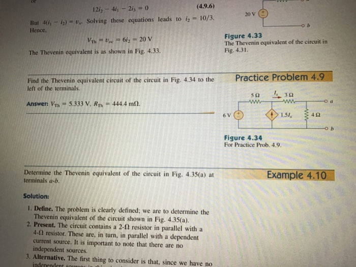Solved 134 Chapter 4 Circuit Theorems Practice Problem 4.4 | Chegg.com