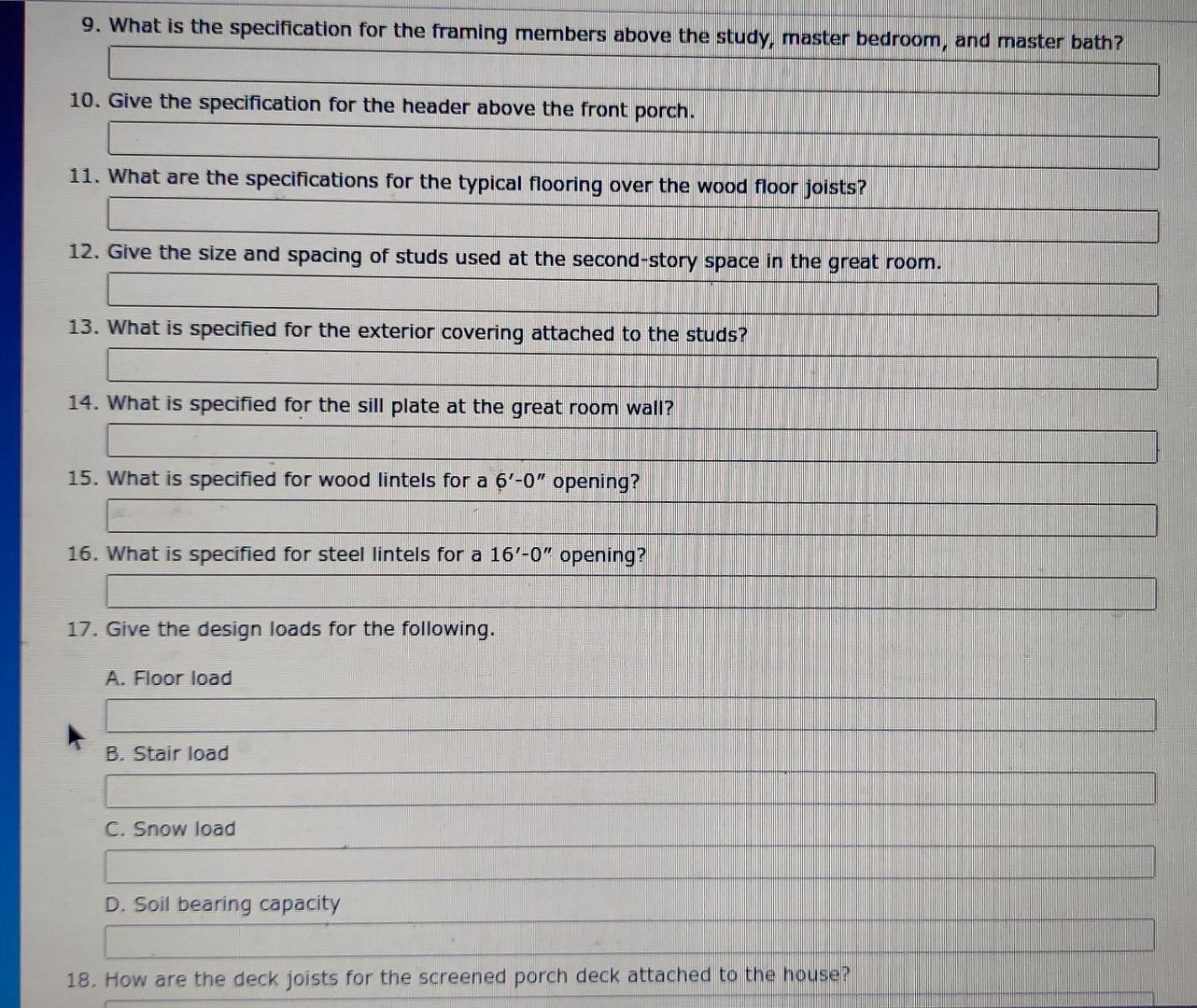 Solved Activity A4 Floor and Roof Framing 1. Where is the