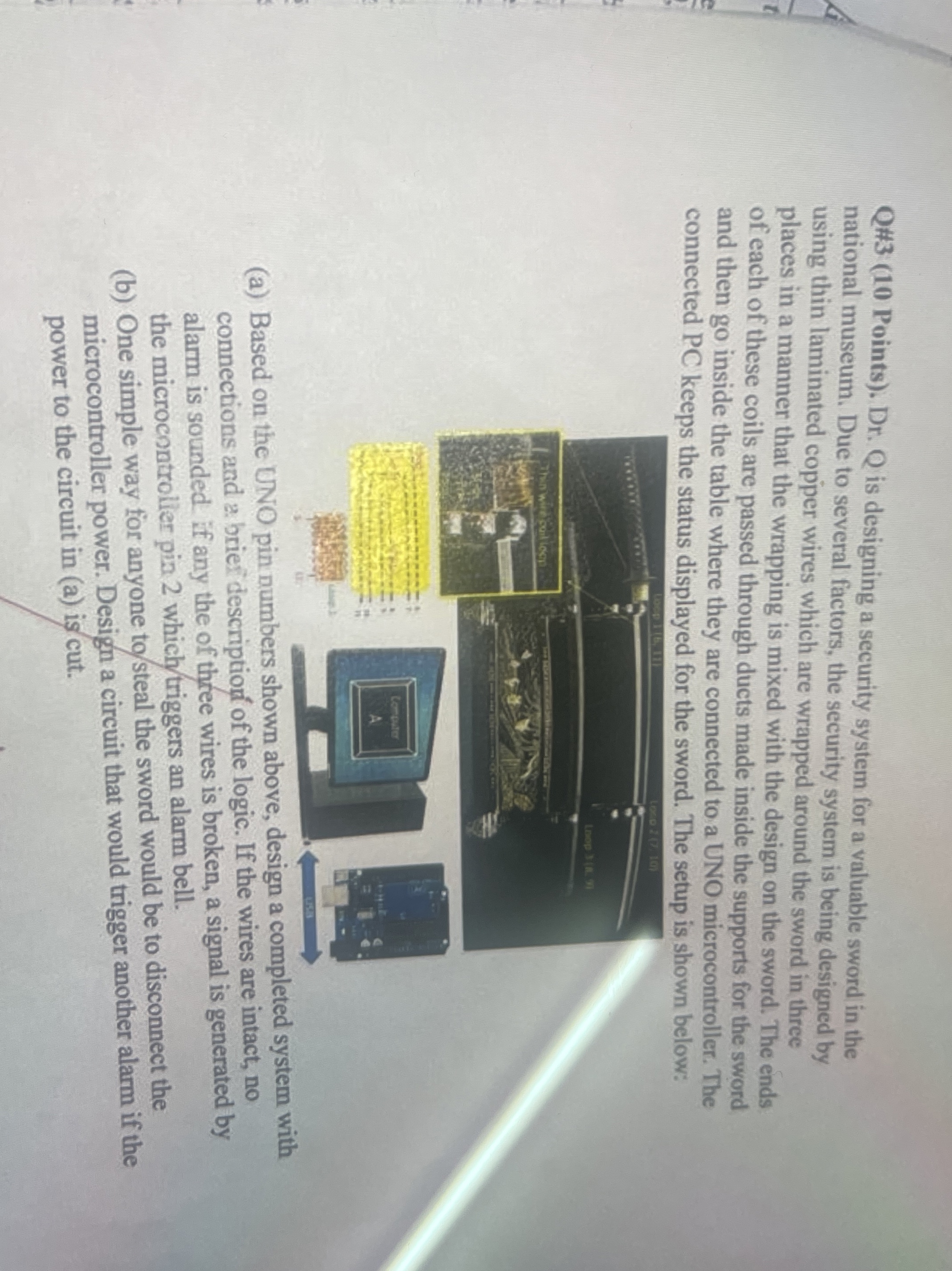 Q3 (10 ﻿Points). ﻿Dr. ﻿Q is designing a security