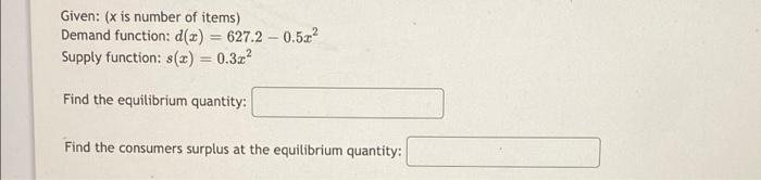 Solved Suppose the demand function for a product is given by | Chegg.com