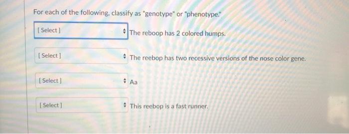 Solved For each of the following, classify as 