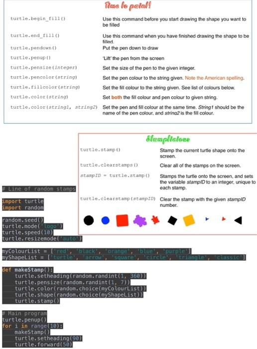 Solved Hints: 1. turtleonkeypress can be used with any key. | Chegg.com