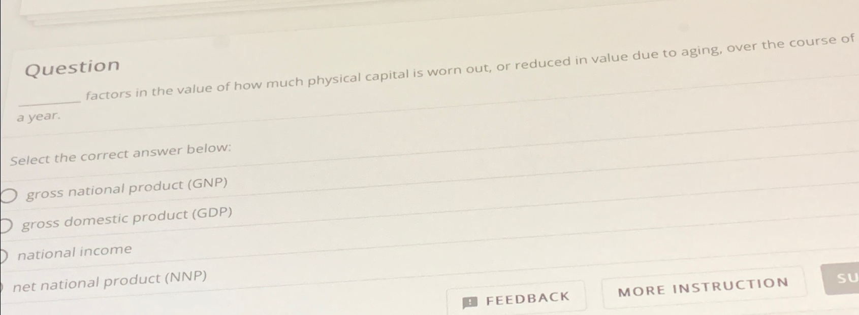 Solved Questionfactors in the value of how much physical | Chegg.com