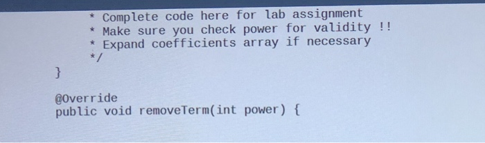 Solved In this lab assignment, you will be implementing a | Chegg.com