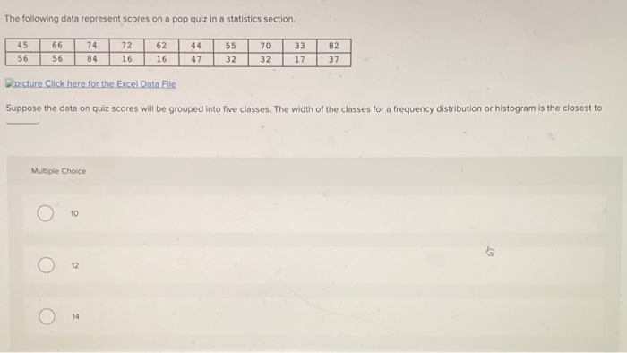 solved-the-following-data-represent-scores-on-a-pop-quiz-in-chegg