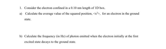 Solved Its A Physical Chemistry Question.please Answer Part | Chegg.com