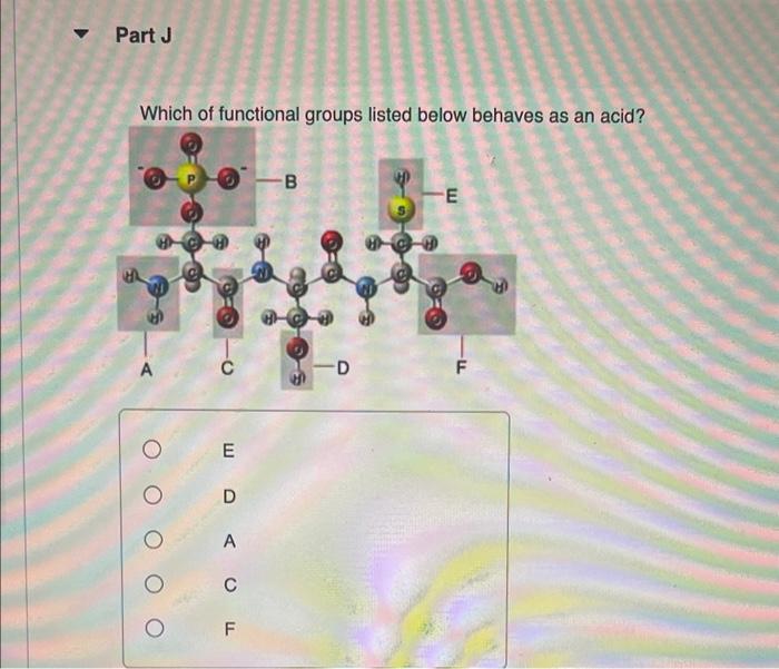 Solved Which of functional groups listed below behaves as an