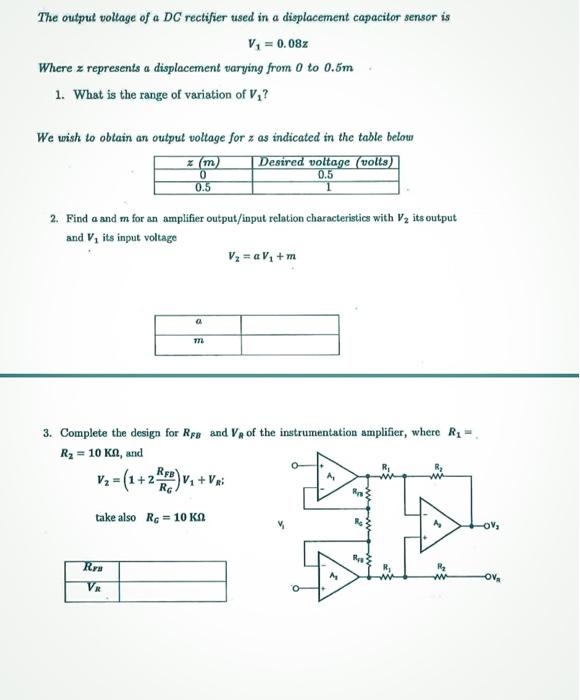 Solved The output voltage of a DC rectifier used in a | Chegg.com