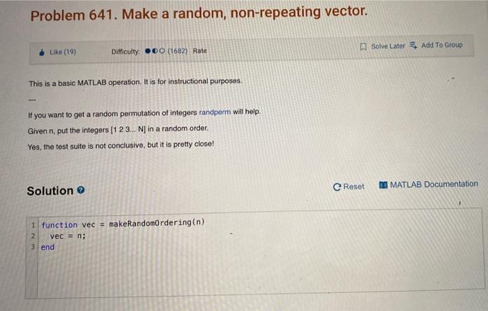 Solved Problem 1087. Magic is simple (for beginners) Like | Chegg.com