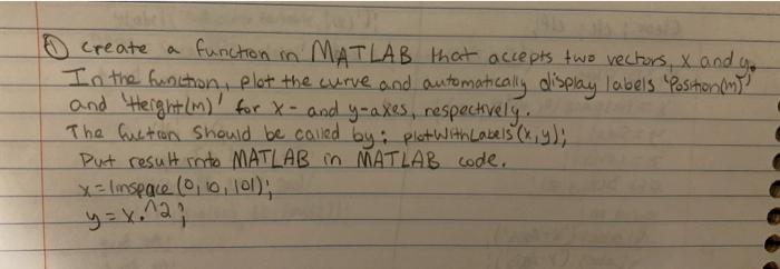 Solved I create a function in MATLAB that accepts two | Chegg.com
