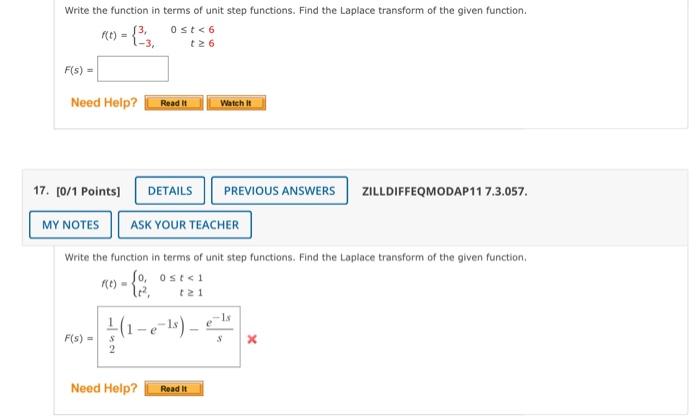 Solved Write the function in terms of unit step functions. | Chegg.com